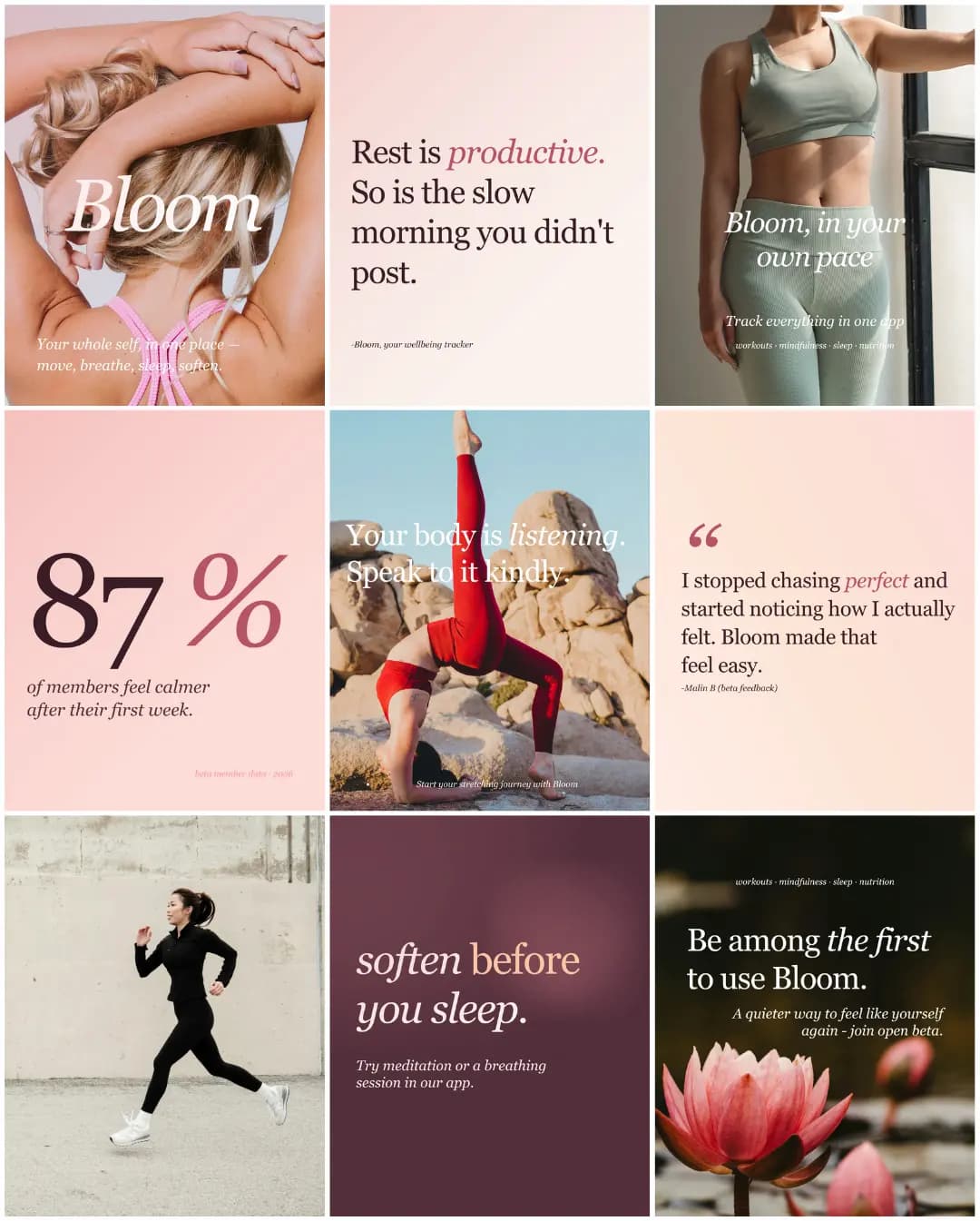 Bloom Instagram identity