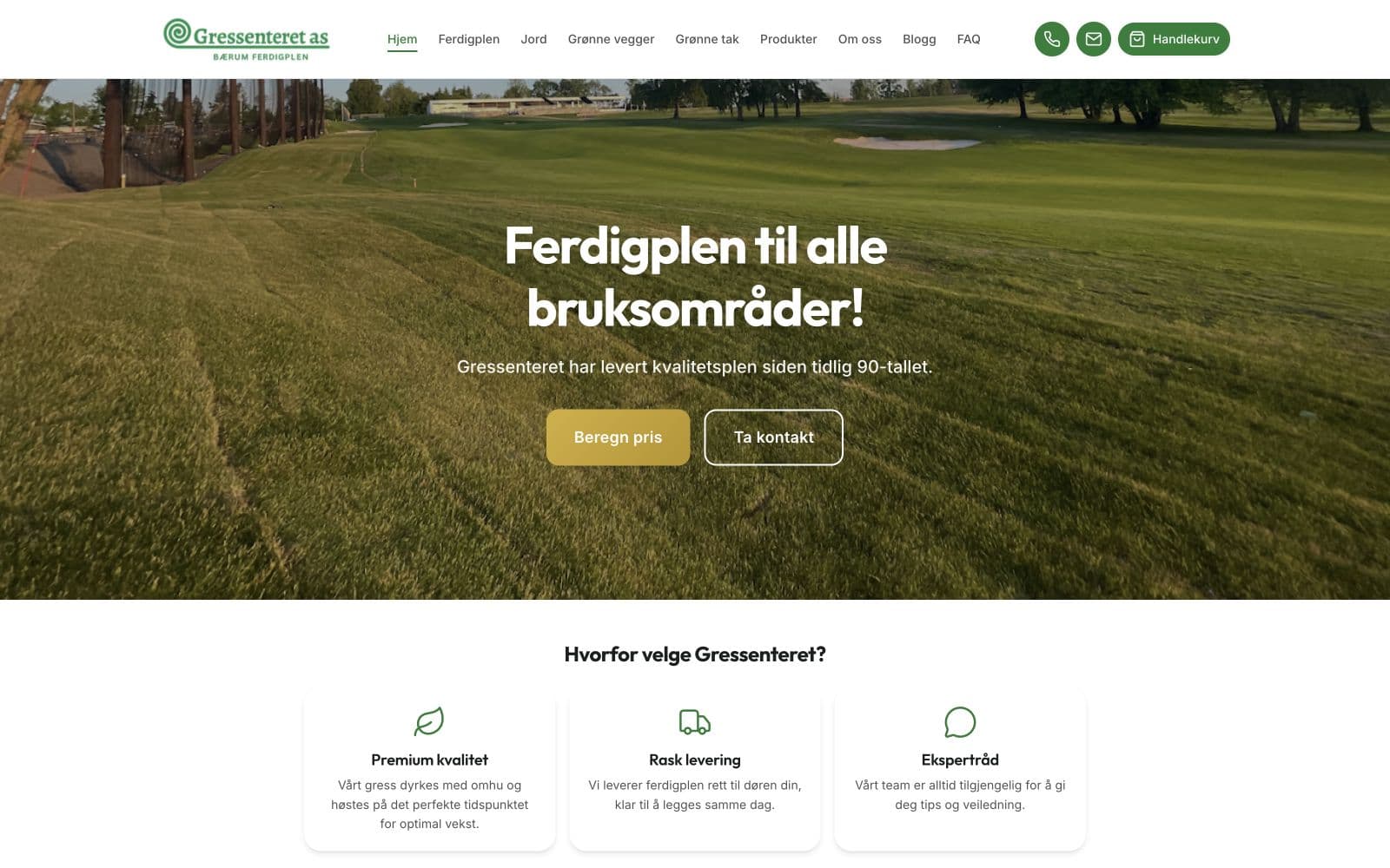 Gressenteret published website